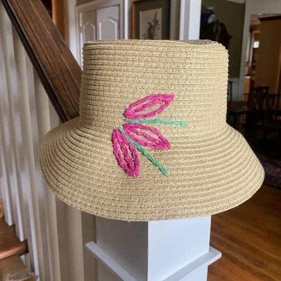 Laundry by Shelly Segal Embroidered Sun Hat - Picture 1 of 4